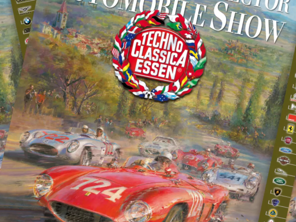 Techno-Classica Essen mit Clubstand des MG Car Club